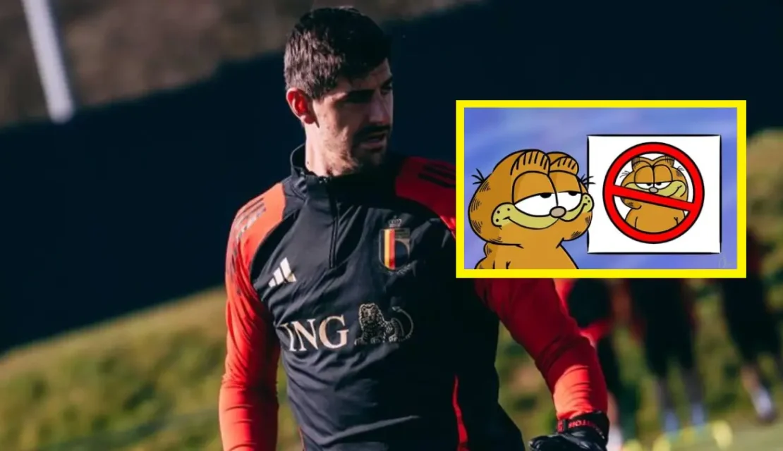 ¡Auch! Sacaron a Thibaut Courtois del chat de la Selección de Bélgica