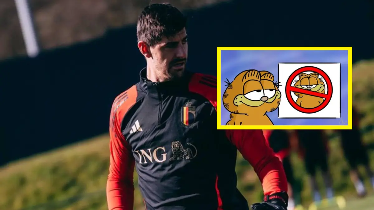 ¡Auch! Sacaron a Thibaut Courtois del chat de la Selección de Bélgica