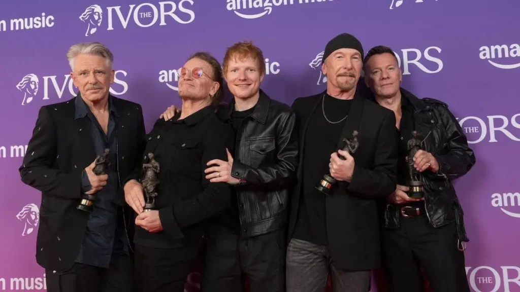 Foto de Ed Sheeran y U2