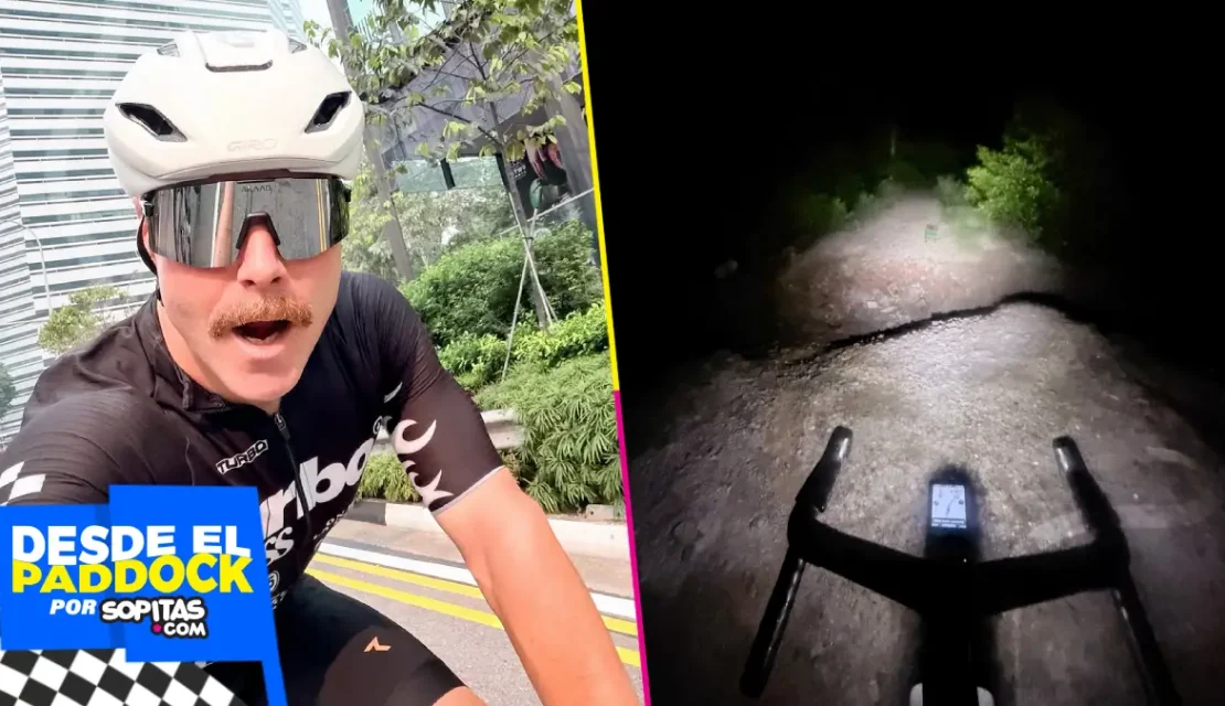 Serpientes y 419,67 km: Así fue el viaje en bicicleta de Valtteri Bottas de Malasia a Singapur